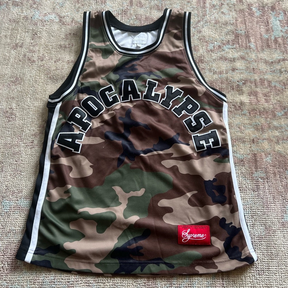 Supreme OG Camouflage Tank Top with Applique